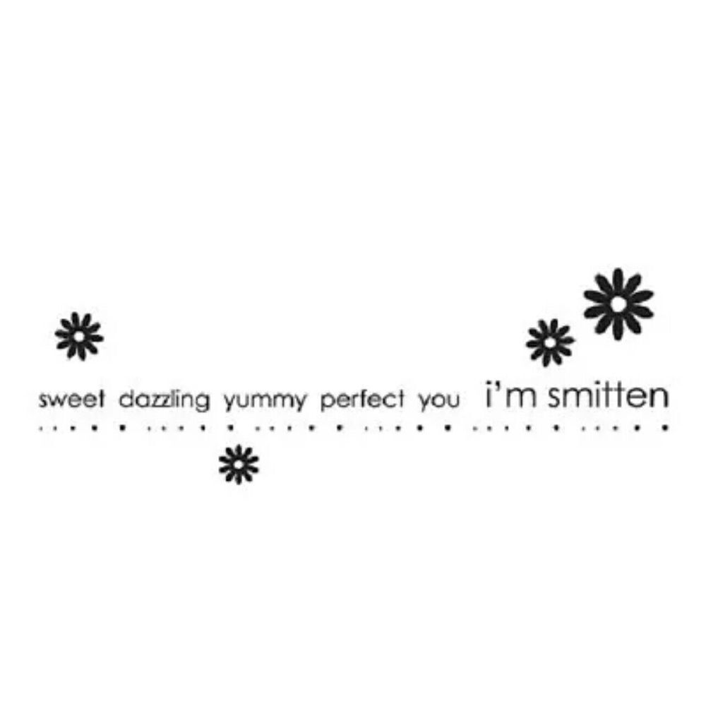 PENNY BLACK RUBBER STAMPS SMITTEN NEW wood STAMP‎